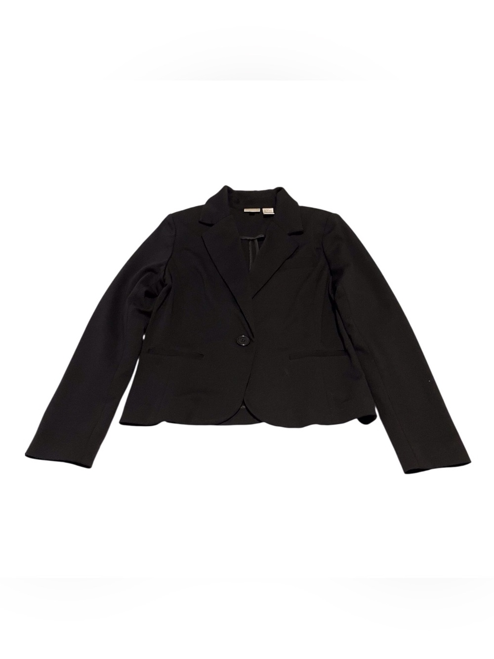 Spiegel Women's Black Knitted Blazer,10 - Picture 9 of 10